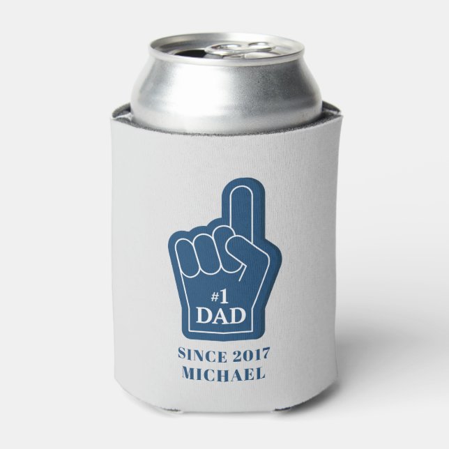 Dad Birthday Modern Keepsake Can Cooler (Can Front)
