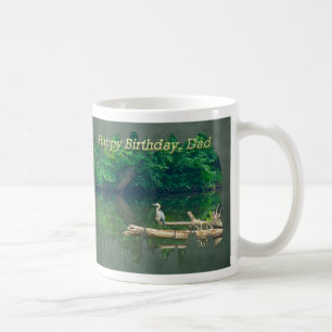 Dad Birthday Morning at the Creek Coffee Mug