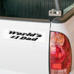 Dad black text bumper sticker