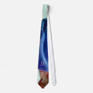 Dad Blue Tulips Tie