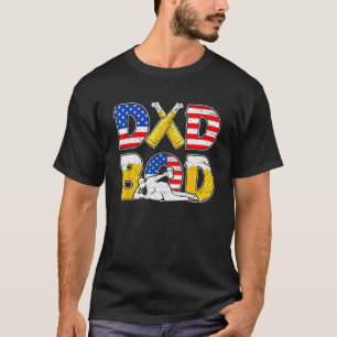 Dad Bod Drinking Love Gym Funny USA Flag Beer Fath T-Shirt