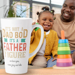 Dad Bod Funny Quote Fathers Day Gift Latte Mug