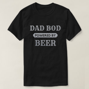 Dad Bod Powered By Beer Glitter T-Shirt