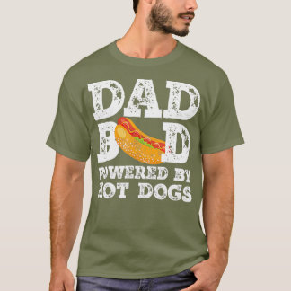 Dad Bod Powered By Hot Dogs Father Figure T-Shirt