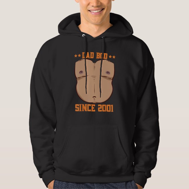 Dad Bod Since 2001 Father s Day Beer Belly Hoodie (Front)