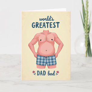 Dad Bod Sweet Fathers Day Card