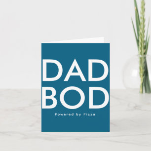 Dad Bod Wered By Zza Funny Modern Fathers Day Card