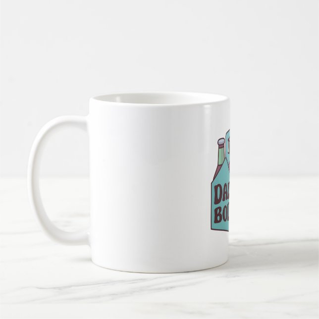 Dad Bod With Six Pack Beer Funny Coffee Mug (Left)