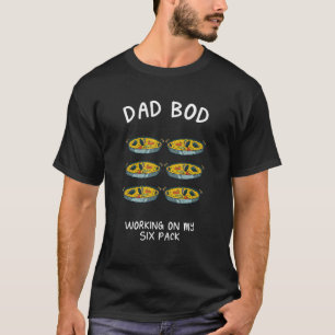 Dad Bod Working on My Six-Pack Paella Funny Rice D T-Shirt