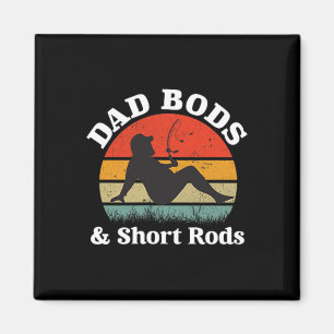 Dad Bods And Short Rods 2 Sided Vintage Magnet