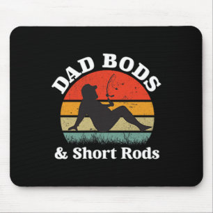 Dad Bods And Short Rods 2 Sided Vintage Mouse Pad
