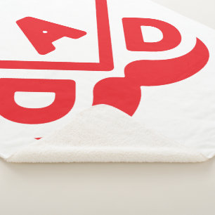 DAD: Bold Minimalism Sherpa Blanket