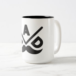 DAD: Bold Minimalism Two-Tone Coffee Mug