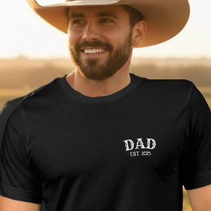 Dad Bold Text Est 2025 T-Shirt
