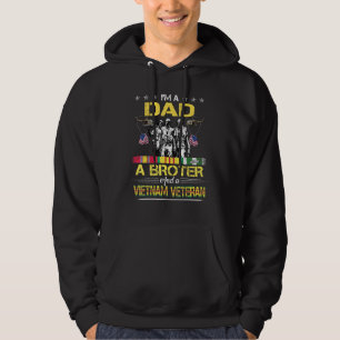 Dad Brother Vietnam Veteran Vintage Military Mens Hoodie