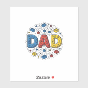 Dad Building Blocks Vintage Vector Design_1