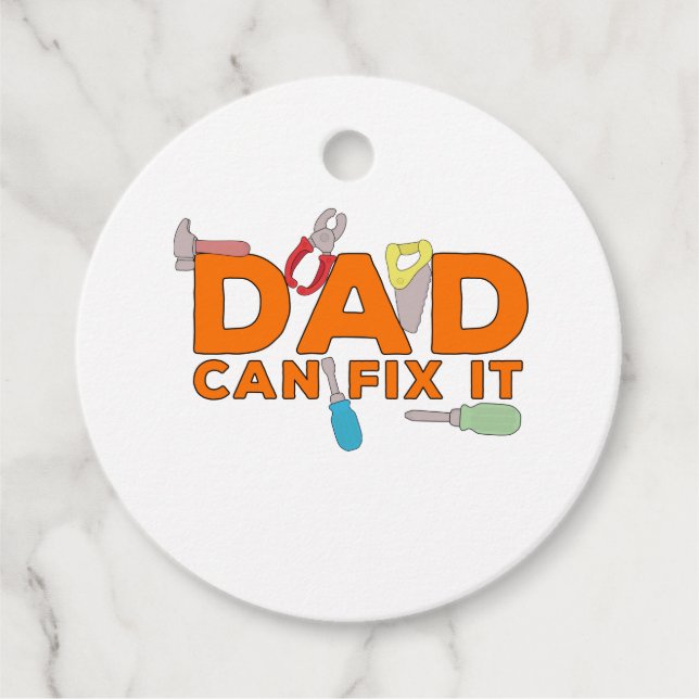 Dad Can Fix It Favour Tags (Front)