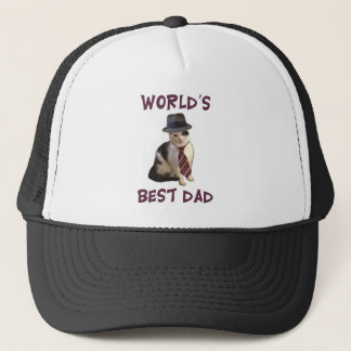 Dad Cat: World's Best Dad Trucker Hat