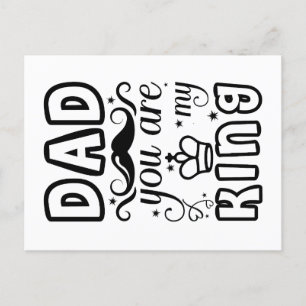 Dad Chess King Postcard