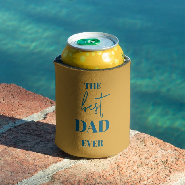 Dad & Child – Heart Frame Best Dad Ever Can Cooler (In Situ Pool)
