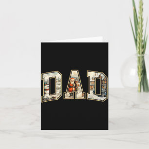 Dad Christmas Vintage Xmas Dad Family Matching Paj Card