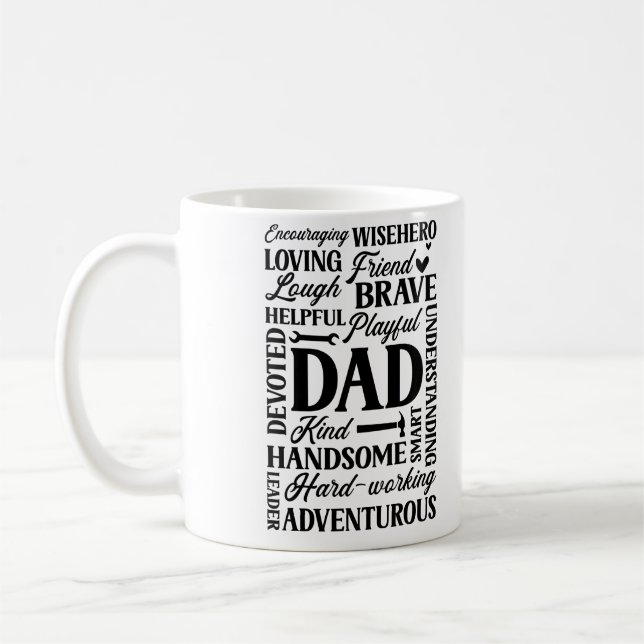 Dad Classic Father’s Day Gift Coffee Mug (Left)