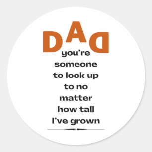 Dad classic round sticker