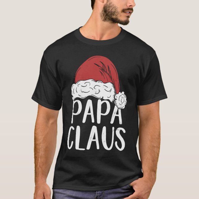 Dad Claus Christmas Costume  Santa Matching Family T-Shirt (Front)