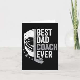 Dad Coach Ever Father's Day Hockey  Card