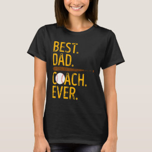 Dad Coach Softball Dad For Men Father Day T-Shirt