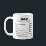 Dad Cool Best Father Caffeine Lover Coffee Mug<br><div class="desc">Dad daily value saying. A special idea for fathers and new dads. Unique idea for any occasion,  Father's Day,  Christmas,  Wedding,  Retirement,  Valentine's Day,  Birthday Anniversary,  And Baby Announcement.</div>