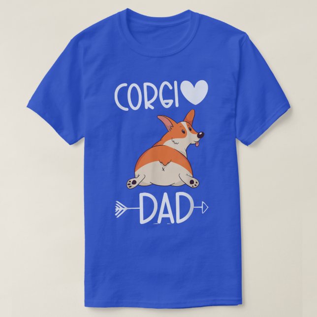Dad Corgi Dad Owner Corgi Pembroke  T-Shirt (Design Front)