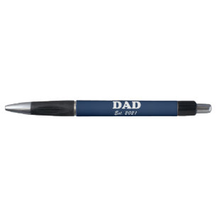 Dad Custom Est date Father's Day elegant navy blue