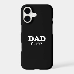Dad Custom Est date modern typography black