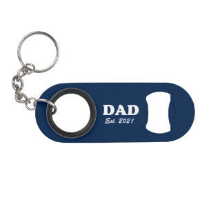 Dad Custom Established date navy blue white modern