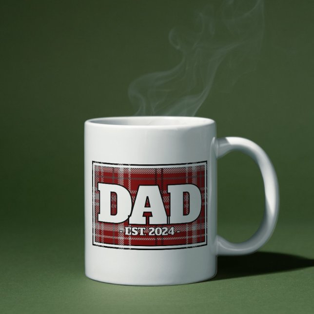 Dad Custom Plaid Mug - Gifts for Father (Creator Uploaded)