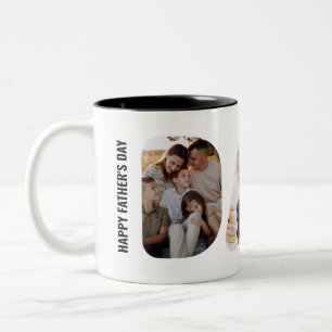 Dad Custom Word Photo Personalized Father's Day Two-Tone Coffee Mug