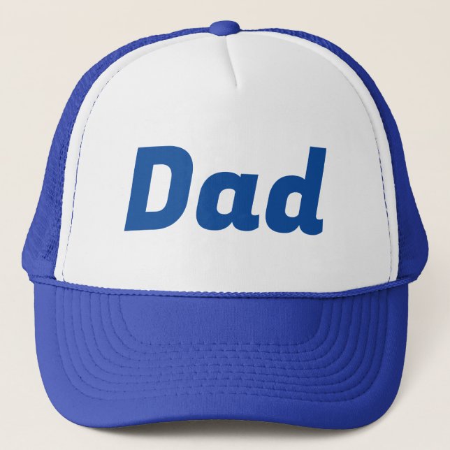 Dad CUSTOMIZABLE Green & White Trucker Hat (Front)