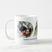 DAD Cutout Photo Collage Happy Father's Day Mug