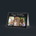 dad daddy Birthday card photo collage family<br><div class="desc">Elevate any occasion with our custom greeting cards. Perfect for adding a personal touch,  these cards are ideal for everything from birthdays to holidays. Their versatility is unmatched,  allowing you to create unique messages,  beautiful designs,  and heartfelt sentiments with ease.
Designed By The Arty Apples</div>