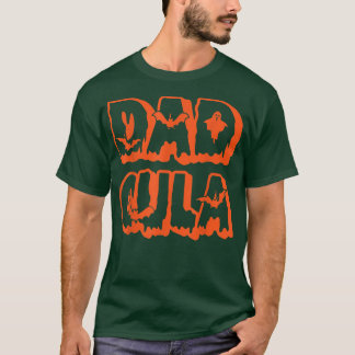 Dad Daddy Dracula Monster Costume Easy Halloween  T-Shirt