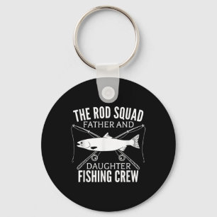 Dad Daughter Fishing Lover Fishing Birthday Gift F Key Ring