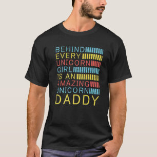 Dad Daughter Matching Family Father Unicorn Daddy' T-Shirt