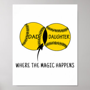 Dad Daughter Where The Softll Magic Happen Poster
