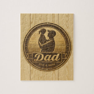 Dad & Daughter Wooden Embrace Jigsaw Puzzle