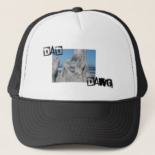 DAD DAWG hats sports caps Ocean Driftwood Waves