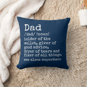Dad Definition Father's Day Gift Pillow