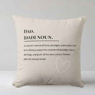 Dad Definition 👨‍👧‍👦   Heartfelt Father Cushion