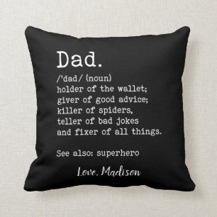Dad Definition Personalised Father's Day Gift Cushion