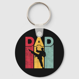 Dad Design - Fathers Day Martial Arts Taekwondo Key Ring